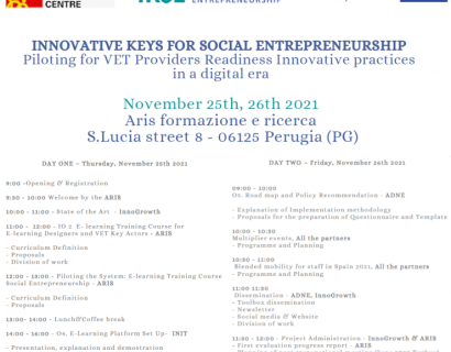 MEETING IKSE Innovative Keys for Social Entrepreneurship - 25 e 26 novembre 2021